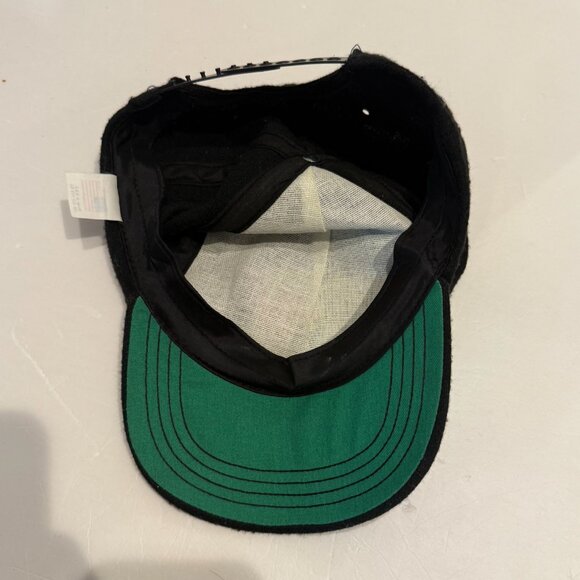 Vintage 90’s Rare Embroidered Wool MTV SnapBack Hat Made in USA Black - Picture 3 of 7